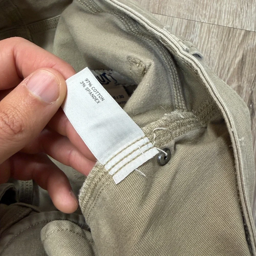 Duluth Trading Co. Flex Fire Hose Pants Brown 34x30 Slim Canvas Workwear